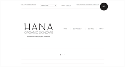 Desktop Screenshot of hanaorganicskincare.com